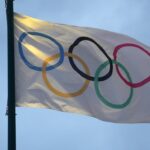Olympic rings flag