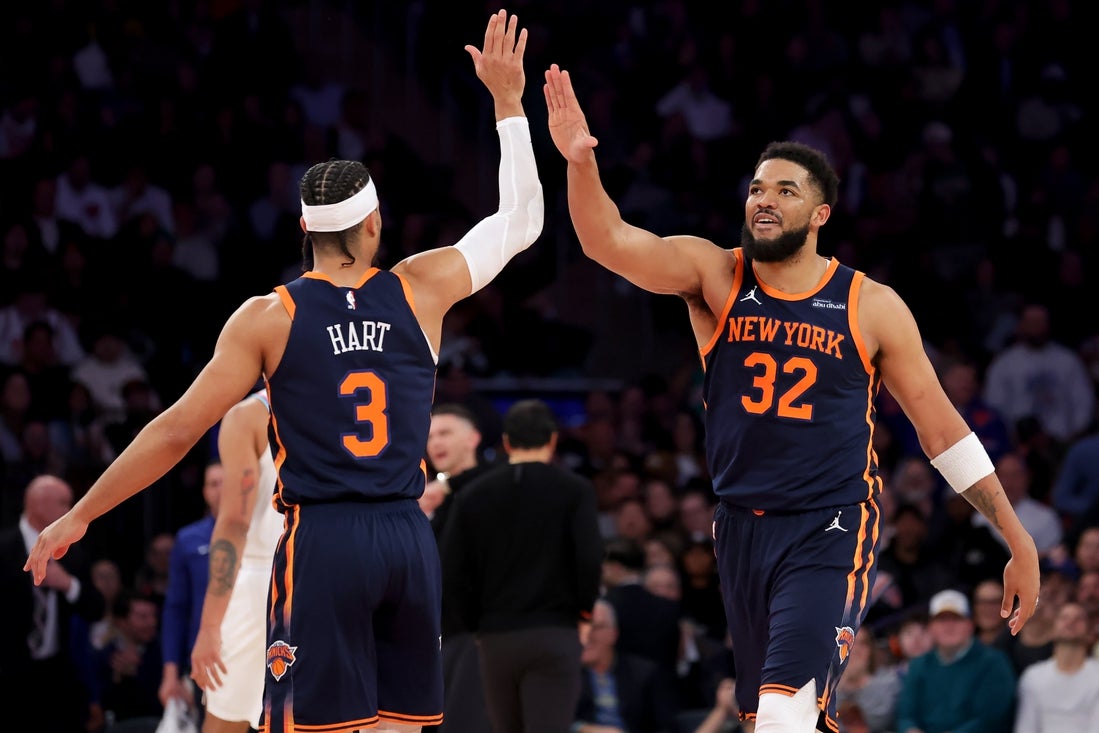 Josh Hart ties Knicks' triple-double mark in win vs. Heat - Field