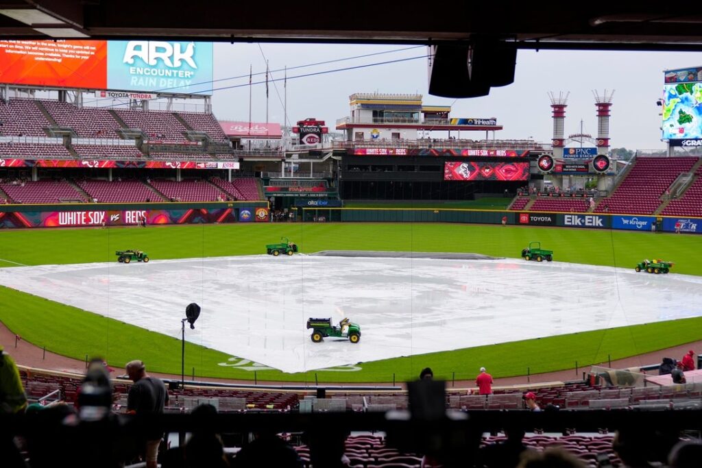 Great american Ball Park tarp
