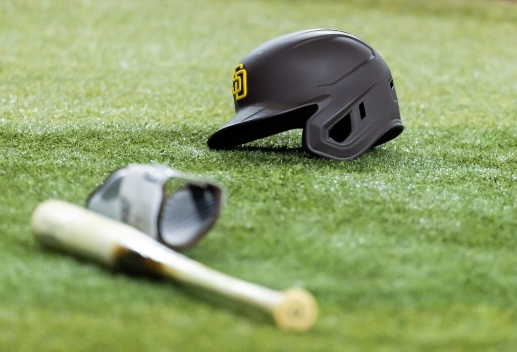 padres, helmet