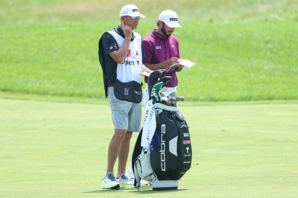 Max Homa caddie