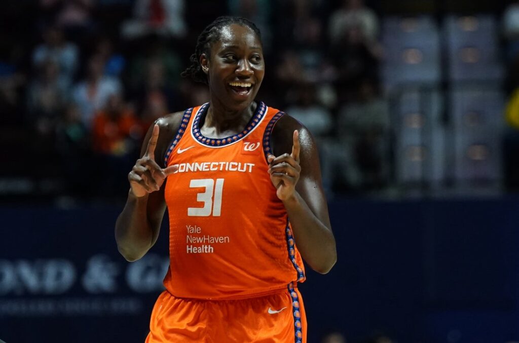 tina charles react