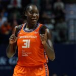 tina charles react