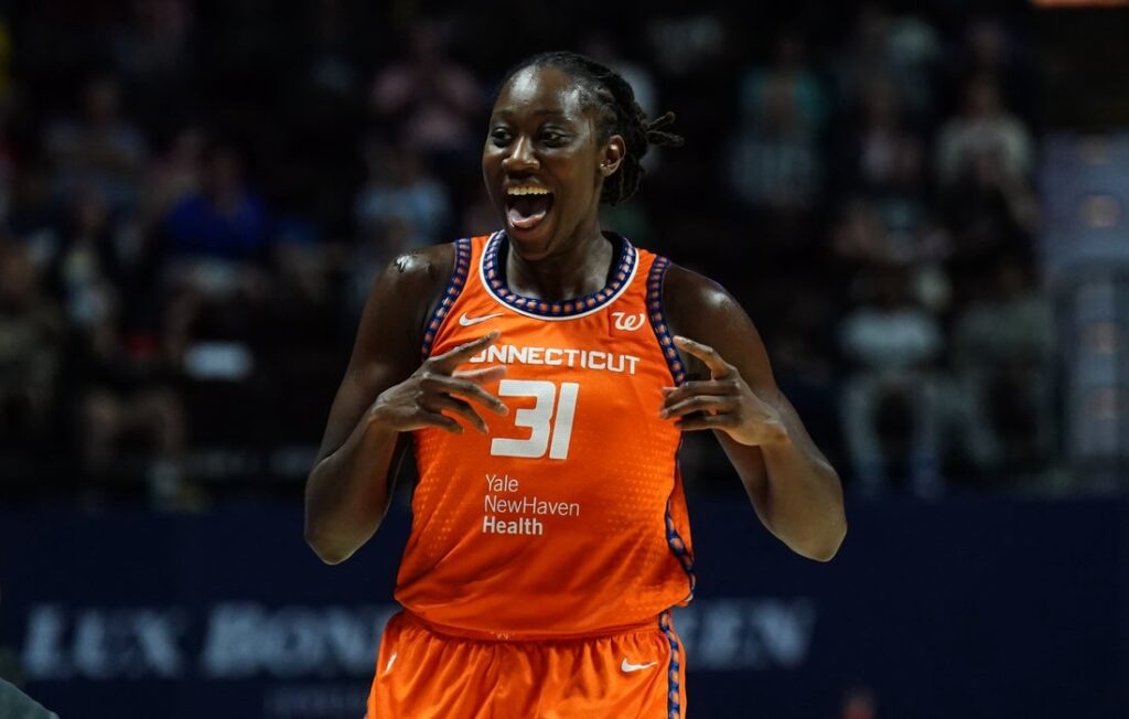 tina charles react