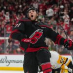 mark jankowski, celebrates