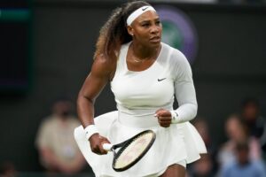 serena williams wimbledon react