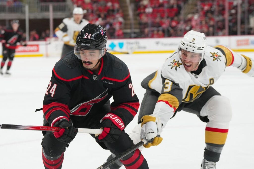 hurricanes golden knights nhl
