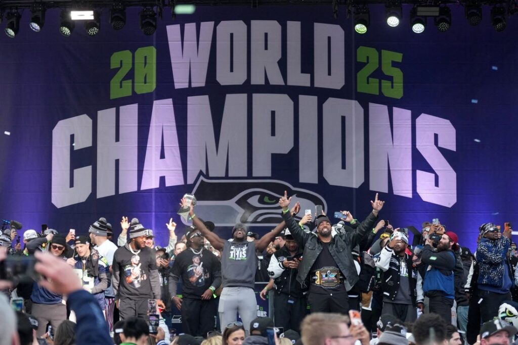 Seattle Seahawks Super Bowl trophy