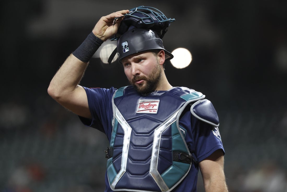 M's star Cal Raleigh (oblique) activated from IL, rejoins lineup - Field  Level Media - Professional sports content solutions | FLM