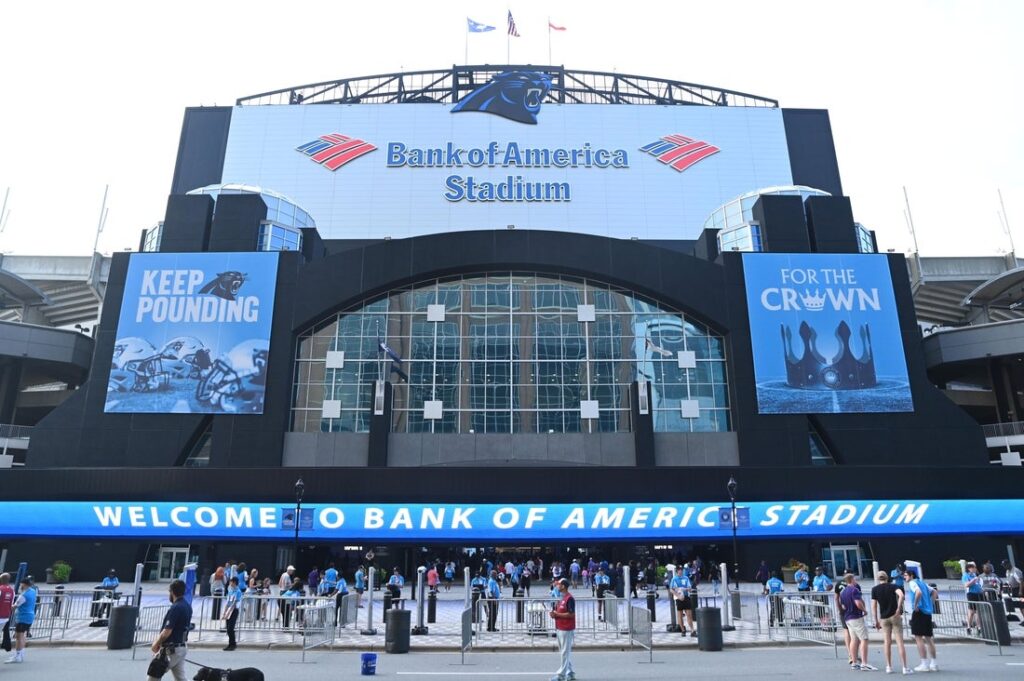 charlotte bank of america stadium general view panthers