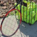 tennis court, racket