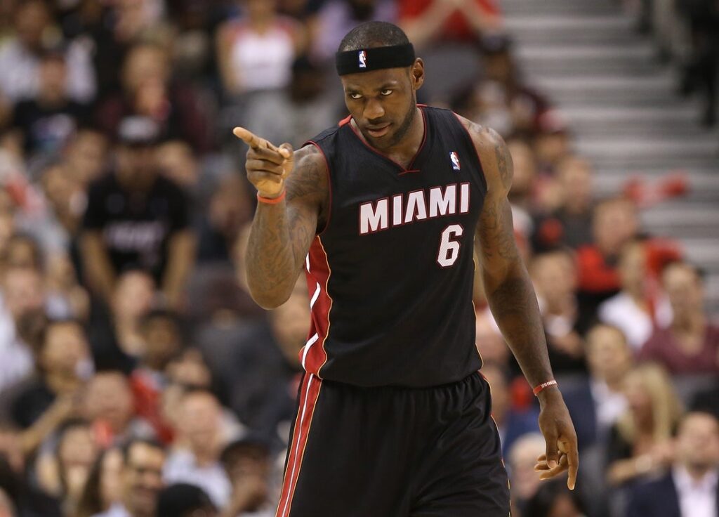 lebron james miami heat 2013 react