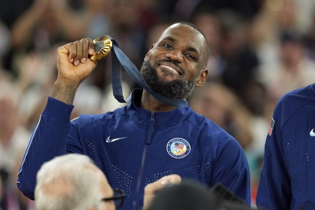 lebron james olympics medal