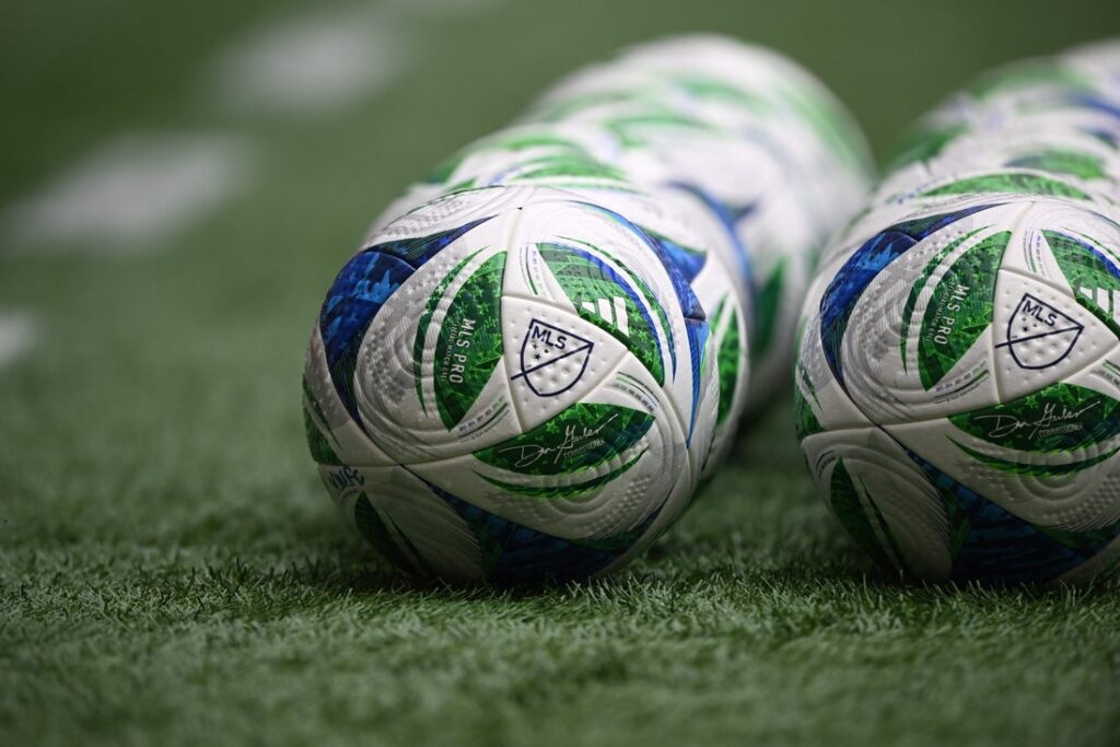 mls soccer balls general view los angeles