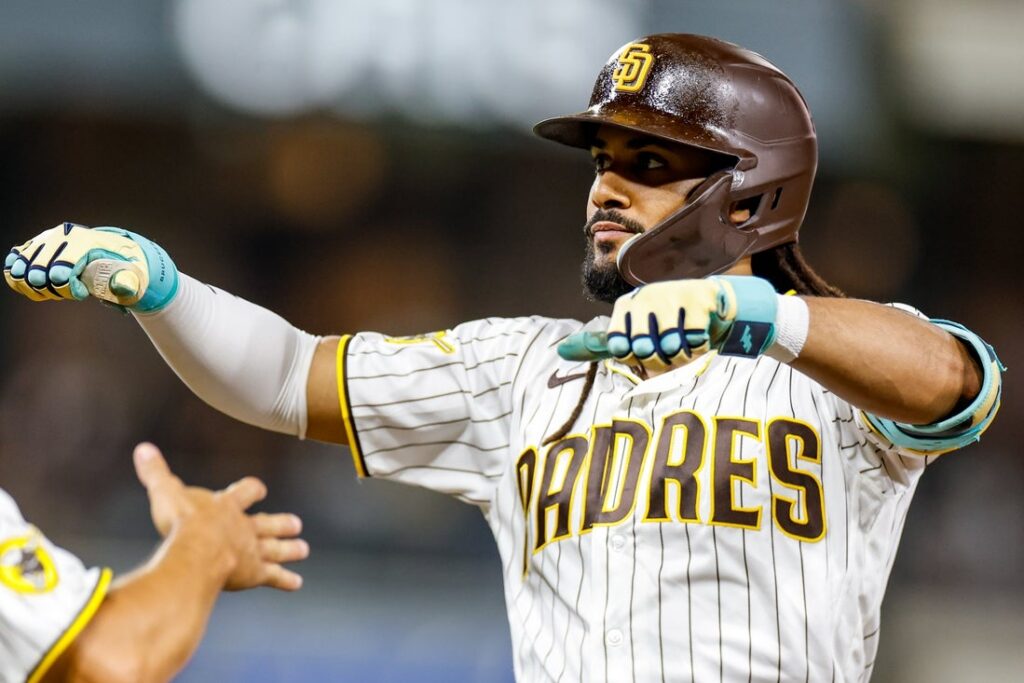 san diego padres celebrate tatis