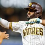san diego padres celebrate tatis