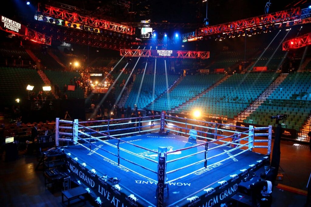 empty boxing ring