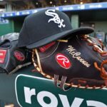 white sox cap and glove