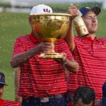 Golf presidents cup trophy