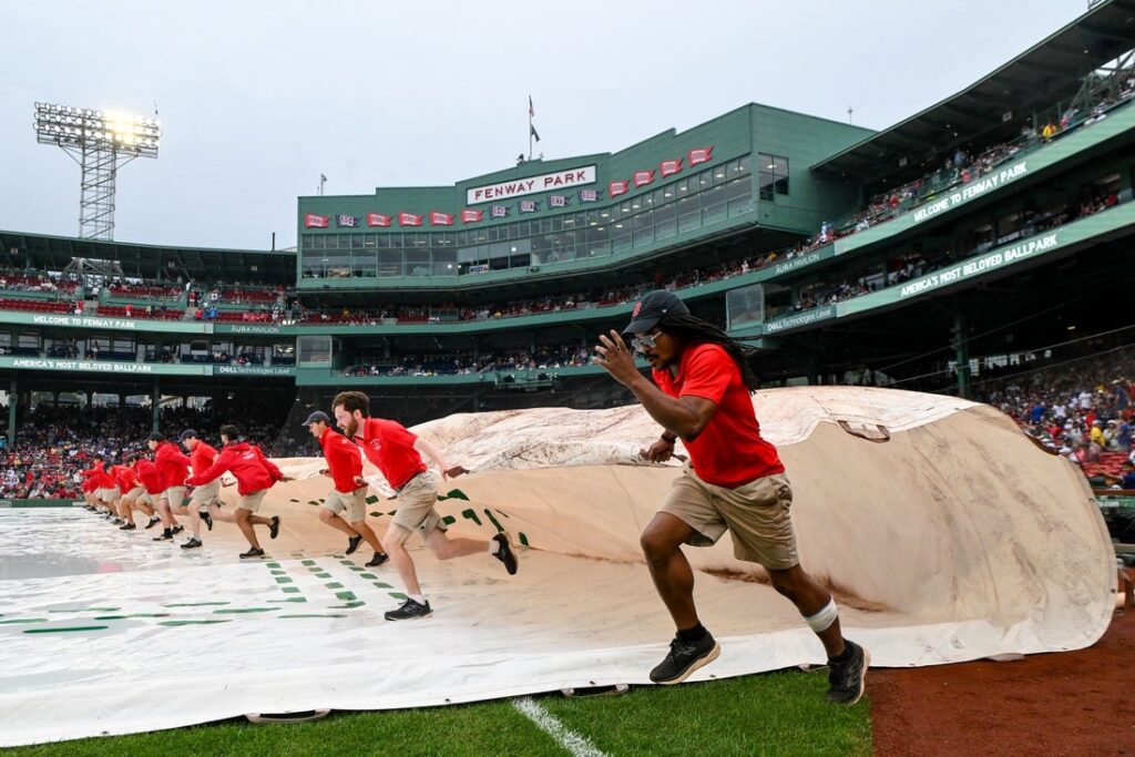 Fenway Park tarp