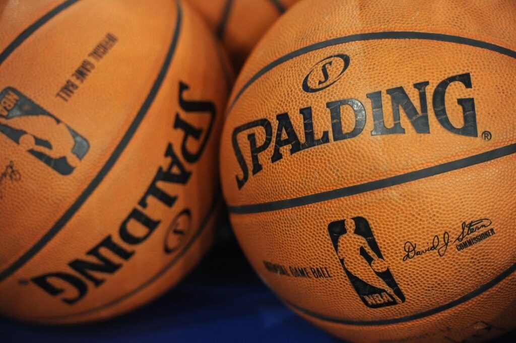 nba basketballs general view spalding