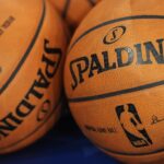 nba basketballs general view spalding