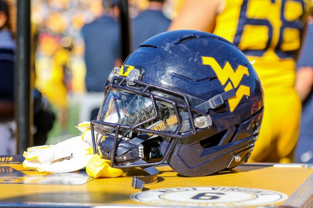 west virginia football helmet