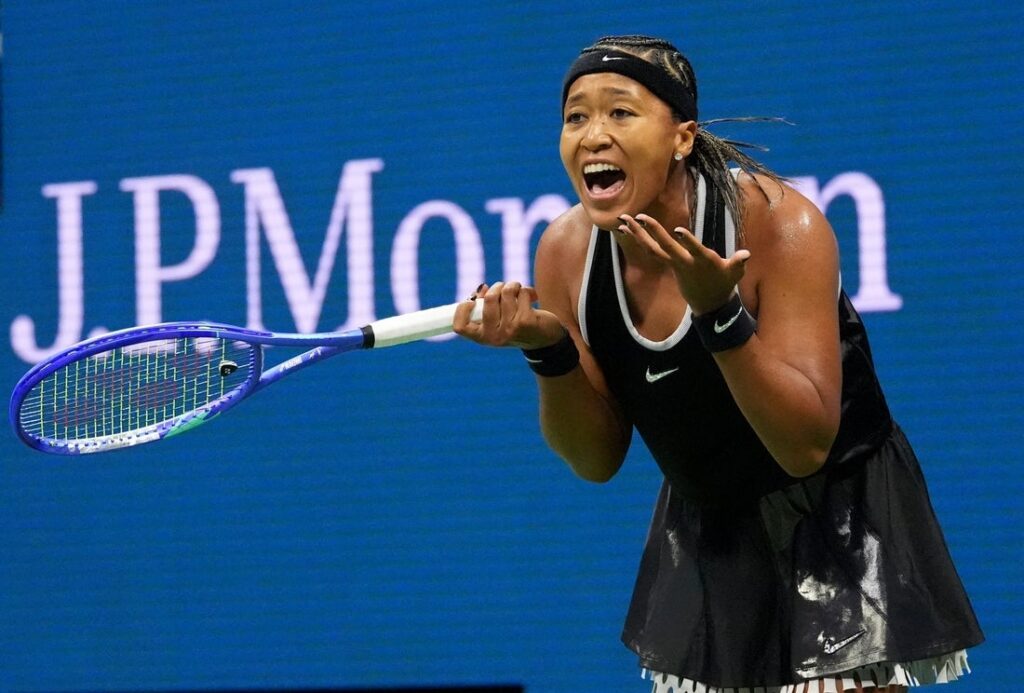 naomi osaka react
