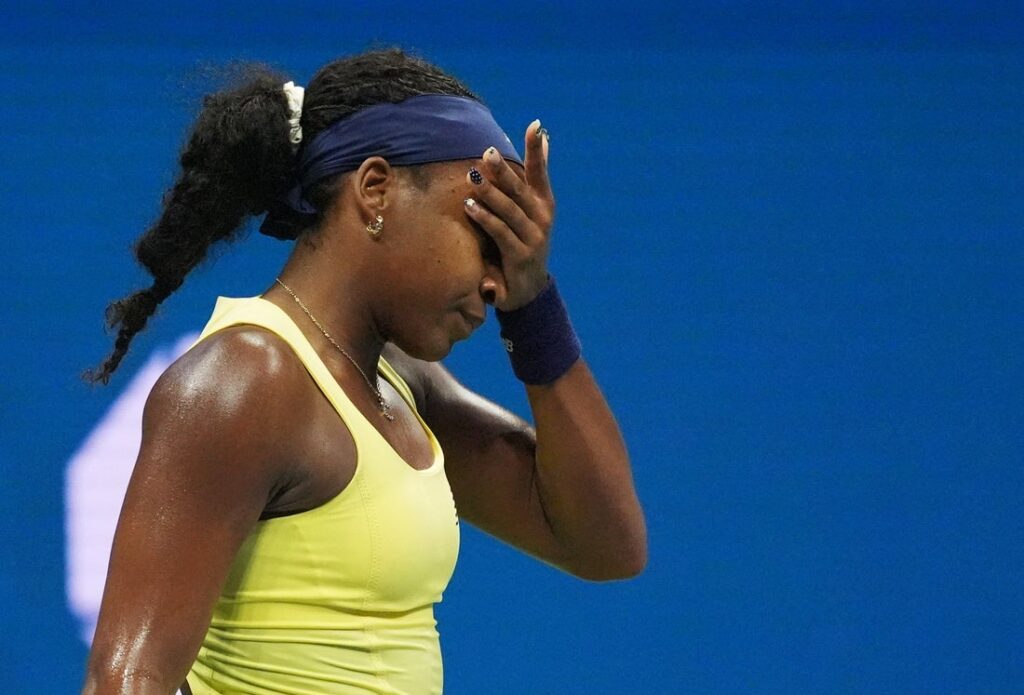 coco gauff react