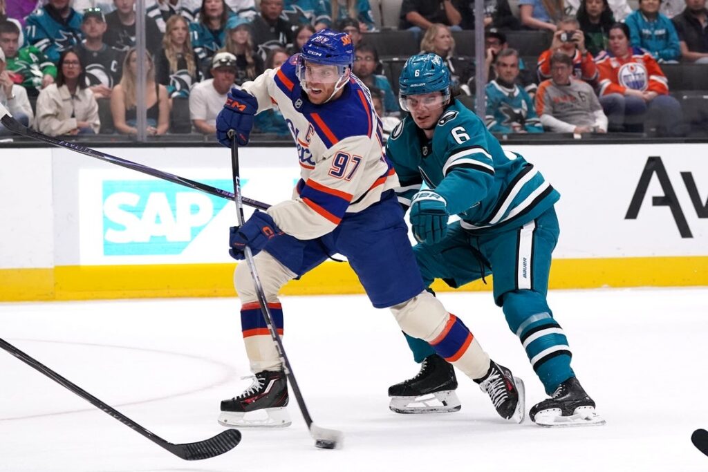 Oilers, Sharks