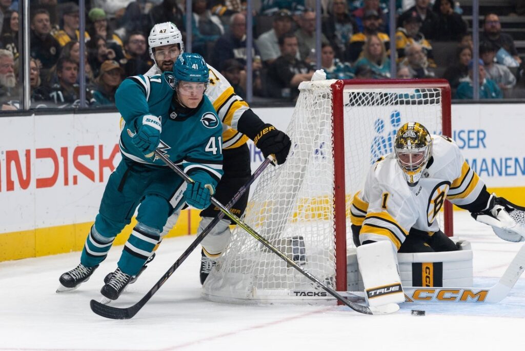 Bruins, Sharks