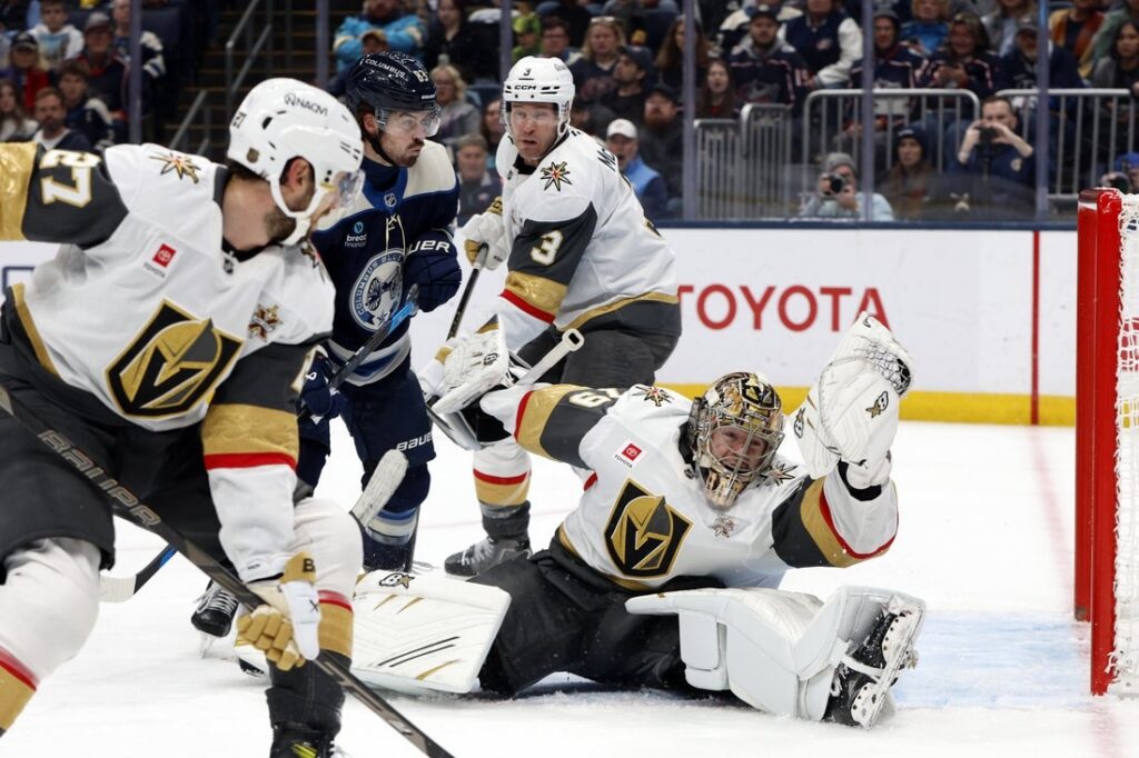 blue jackets, golden knights